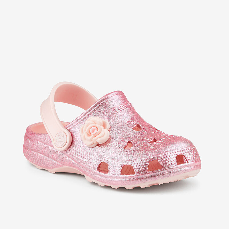 COQUI LITTLE FROG Candy pink glitter + amulet