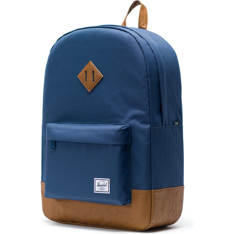 Herschel Heritage Navy/Tan Synthetic Leather 21,5L