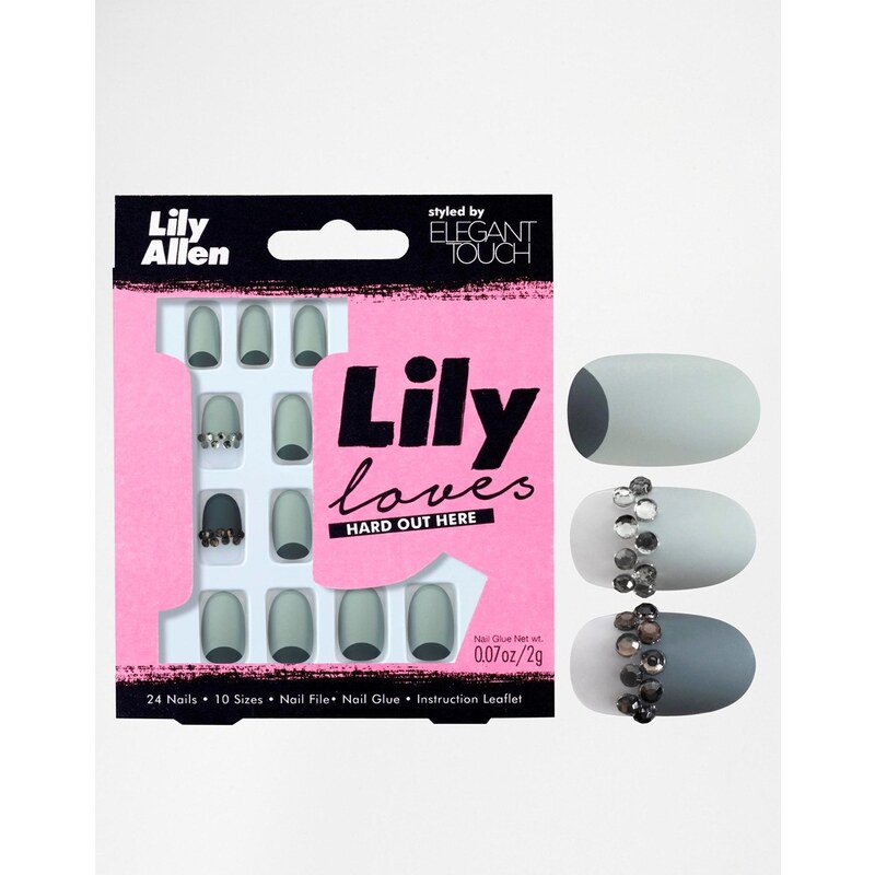 Eylure Lily Allen Nails By Elegant Touch - Hard Out Here - Blue