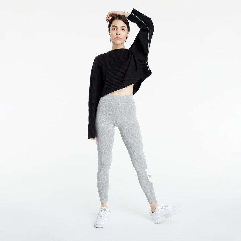 Dámské legíny Nike Sportswear W Essential High-Rise Leggings Dk Grey Heather/ White