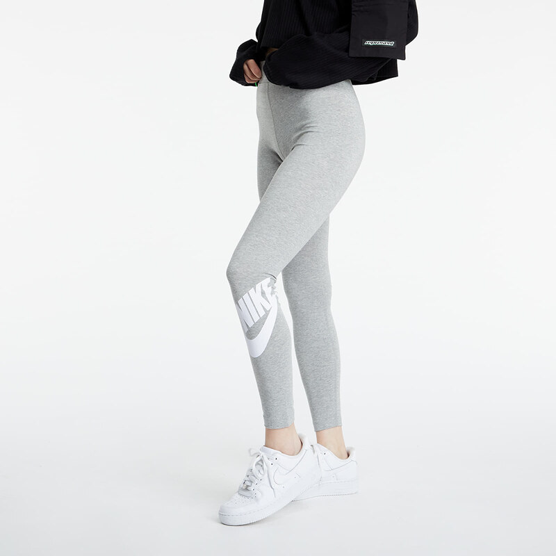 Dámské legíny Nike Sportswear W Essential High-Rise Leggings Dk Grey Heather/ White