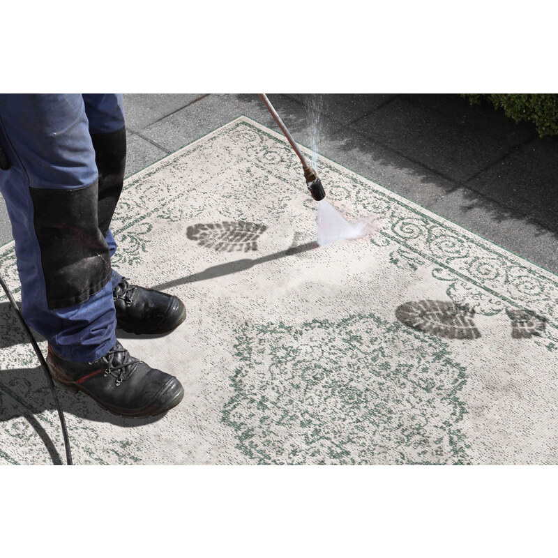 NORTHRUGS - Hanse Home koberce Kusový koberec Twin Supreme 103869 Cebu Green/Cream – na ven i na doma - 80x150 cm