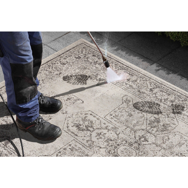 NORTHRUGS - Hanse Home koberce Kusový koberec Twin Supreme 104136 Grey/Cream – na ven i na doma - 200x290 cm