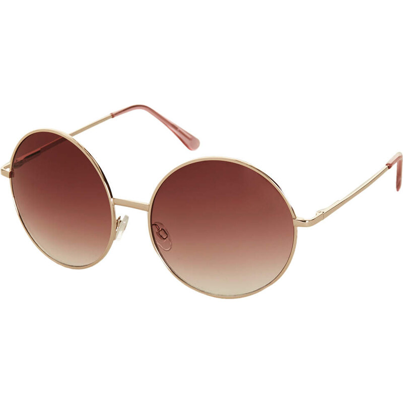 Topshop Exterme Bug Round Sunglasses