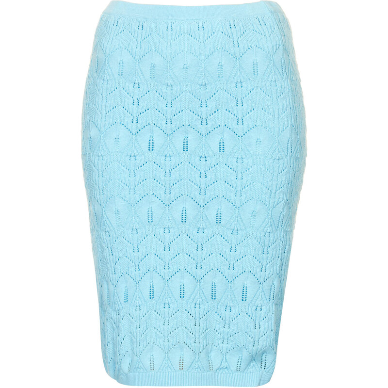 Topshop Knitted Lace Stitch Skirt