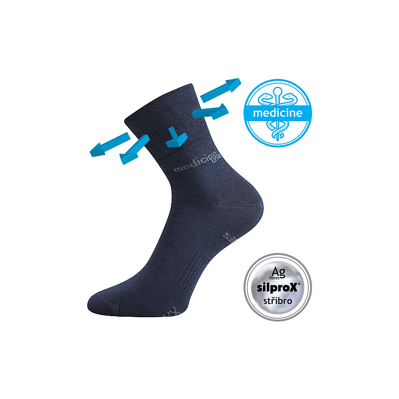 MISSION zdravotní antibakteriální sportovní ponožky se stříbrem Voxx
