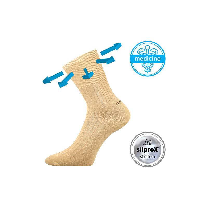 CORSA zdravotní antibakteriální ponožky se stříbrem Voxx