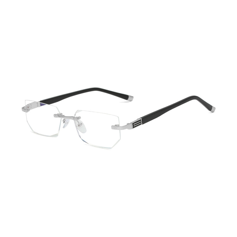 VeyRey Brýle k počítači hranaté Sallis stříbrá