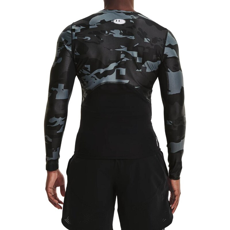 Triko Under Armour UA HG IsoChill Comp Print LS-BLK 1361523-001