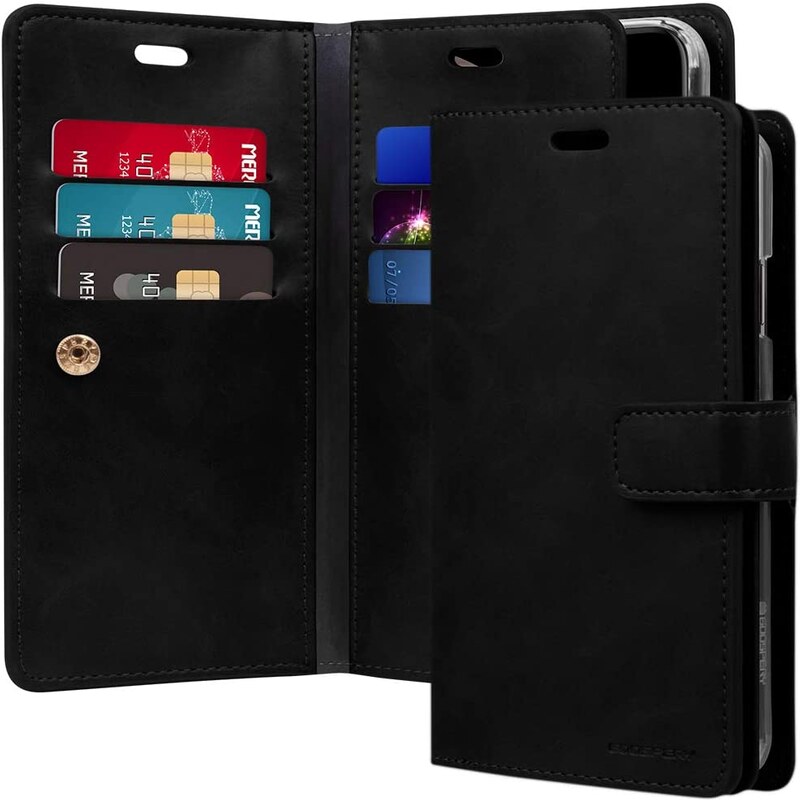Knížkové pouzdro na iPhone XR - Mercury, Mansoor Diary Black