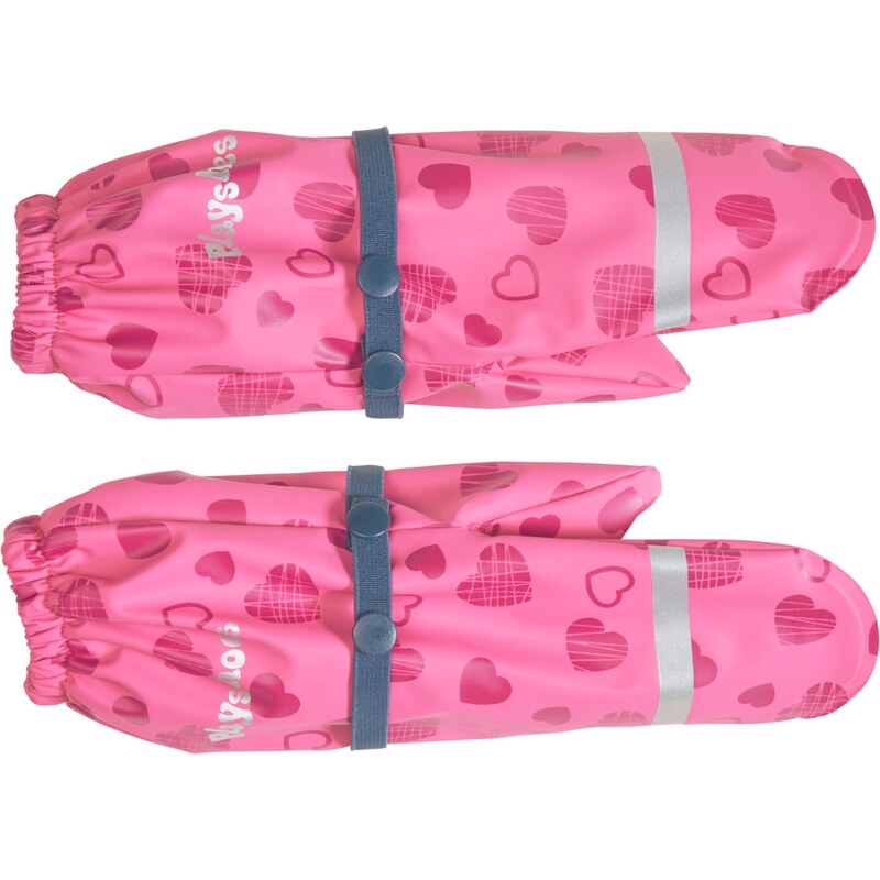 PLAYSHOES Rukavice Herzchen šedá / fialkově modrá / pink /