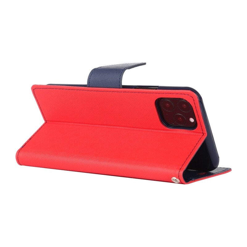 Pouzdro na iPhone 12 / 12 Pro - Mercury, Fancy Diary Red/Navy