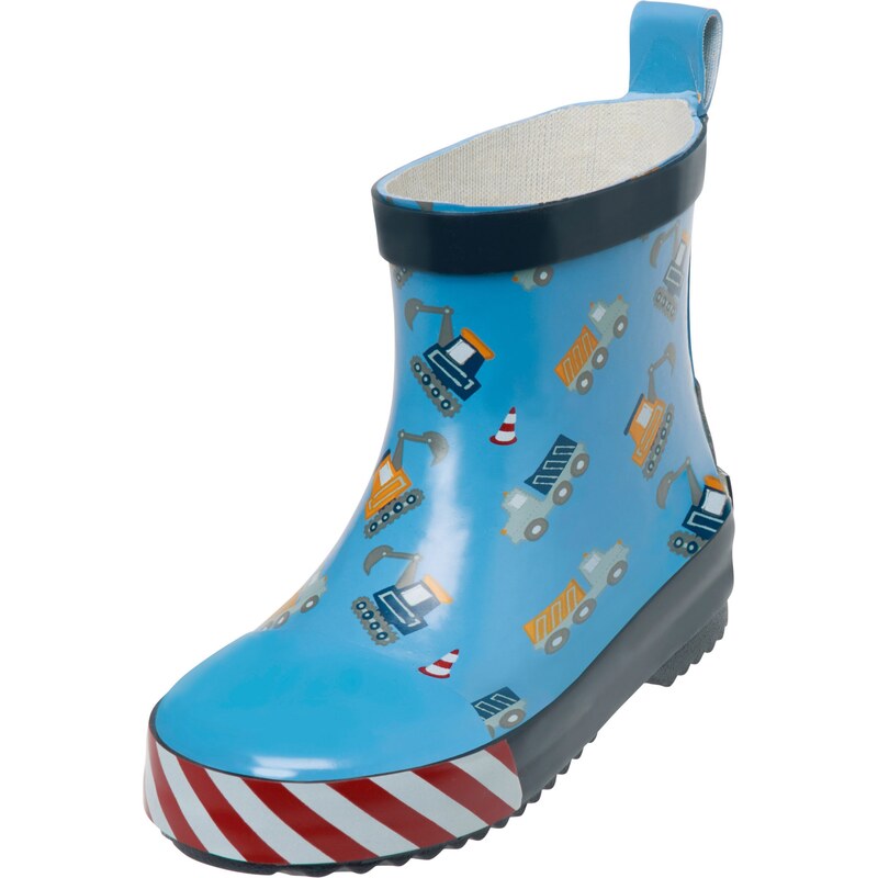 PLAYSHOES Gumové holínky Baustelle námořnická modř / světlemodrá
