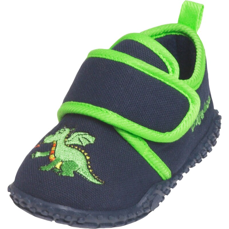 PLAYSHOES Pantofle Drache marine modrá / limone / svítivě zelená