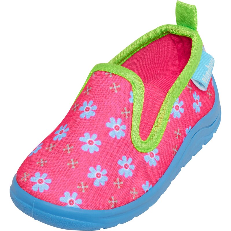 PLAYSHOES Pantofle nebeská modř / limetková / pink
