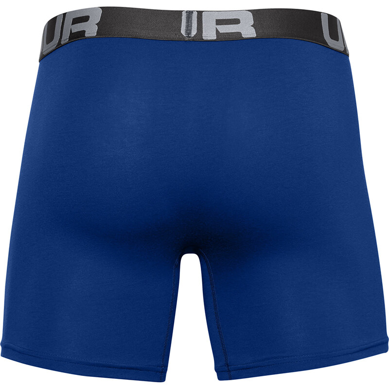 Boxerky Under Armour Charged Cotton 6In 3 Pack Blue