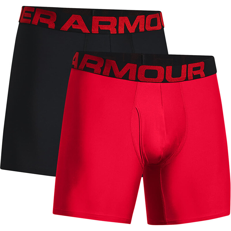 Boxerky Under Armour Tech 6In 2 Pack Red