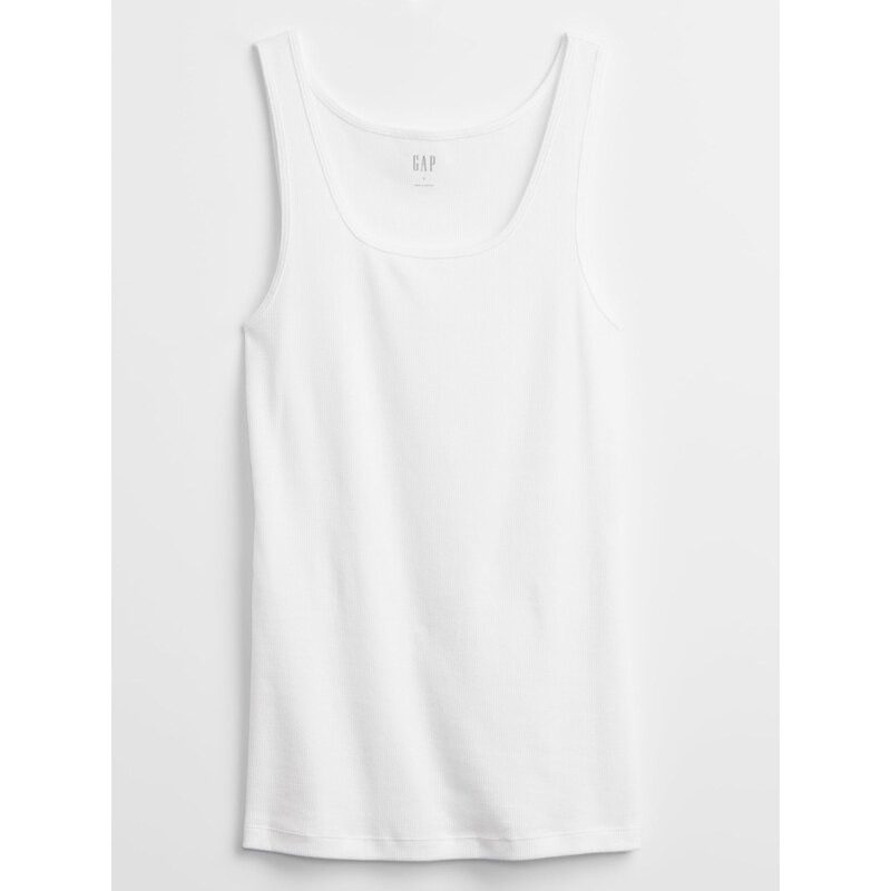 GAP Tílko ribbed tank top - Dámské