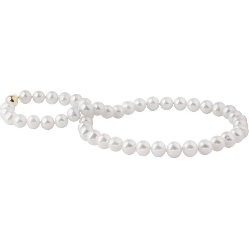 Elegantní perlový náhrdelník se zlatým zapínáním KLENOTA K0011013 - GLAMI.cz