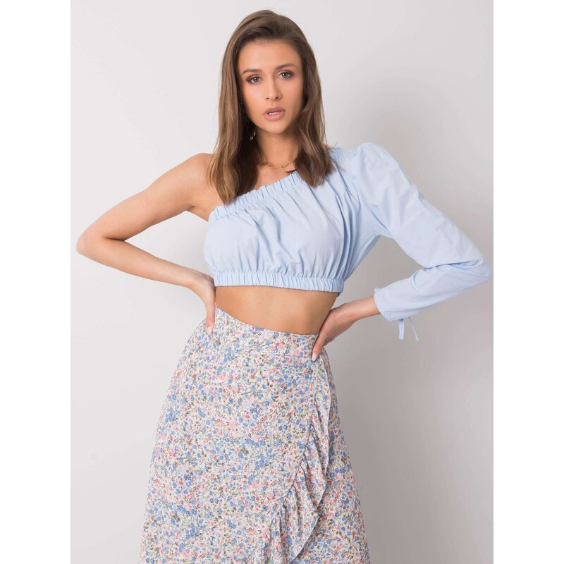 RUE PARIS Blouse-341-BZ-5267.04-light blue