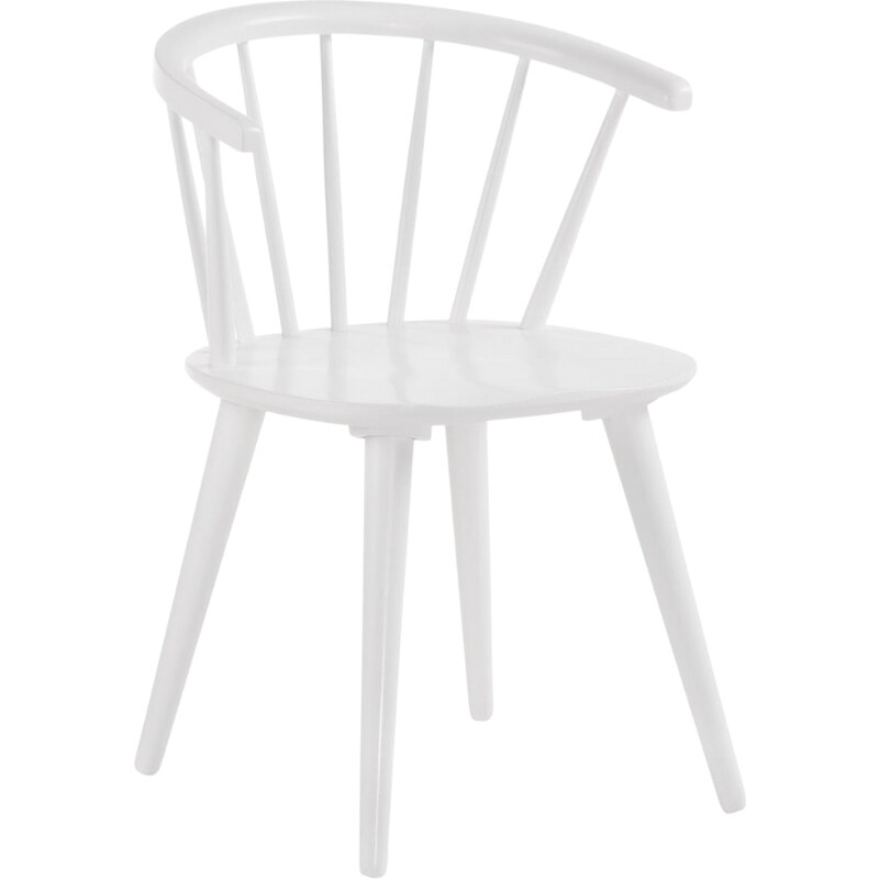 Bílá kaučuková jídelní židle Kave Home Trise