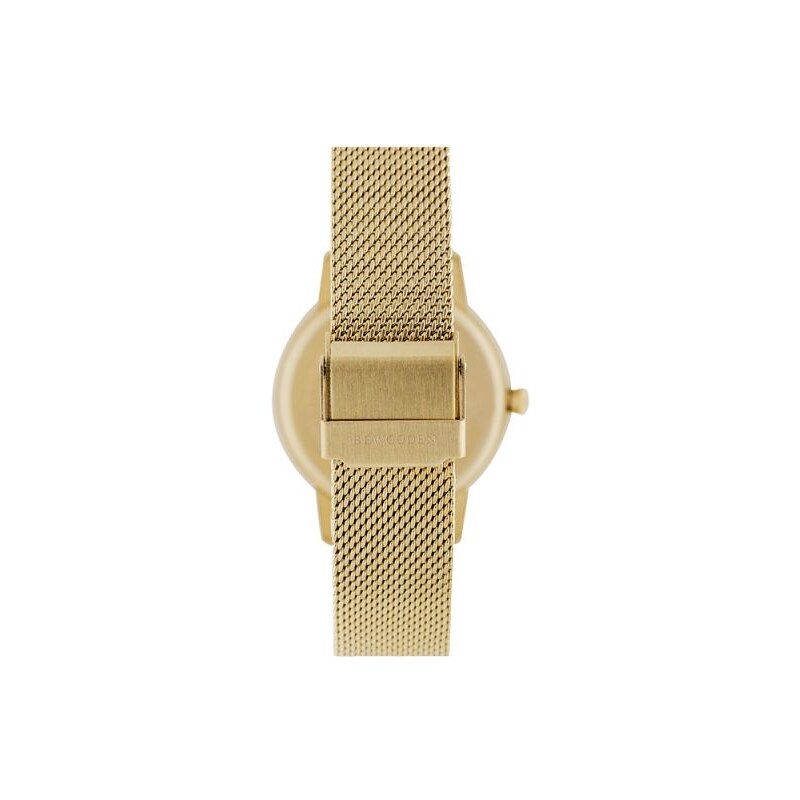 Take a shot Dřevěné hodinky Diamond Aurum Watch s řemínkem z pravé kůže