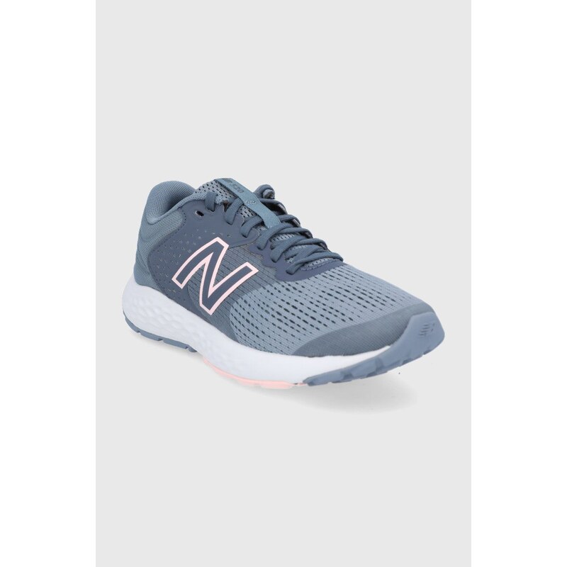 Boty New Balance W520LP7 šedá barva, na plochém podpatku