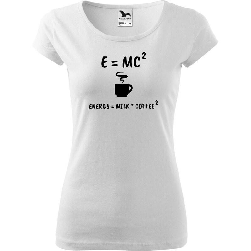 Fenomeno Dámské tričko E=mc2 - bílé 57426142
