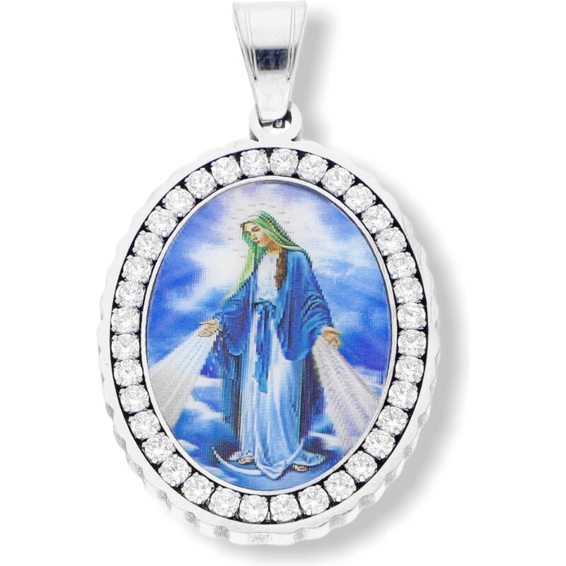 Ewena Přívěsek Madonka s krystalky 15 115232767