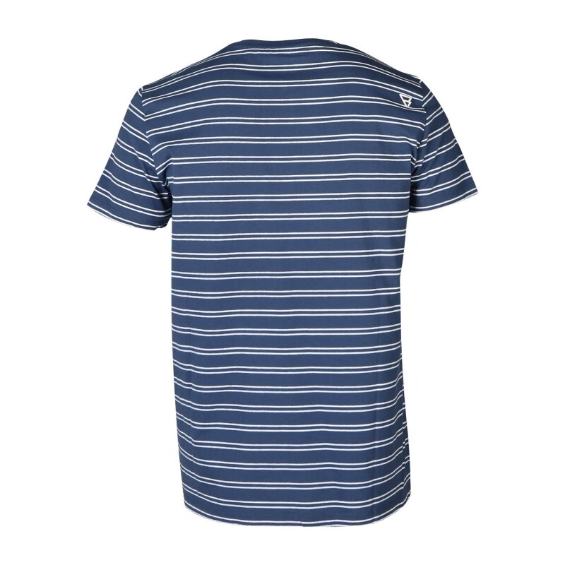 Brunotti Pánské tričko Tim-Twin-Stripe Modrá