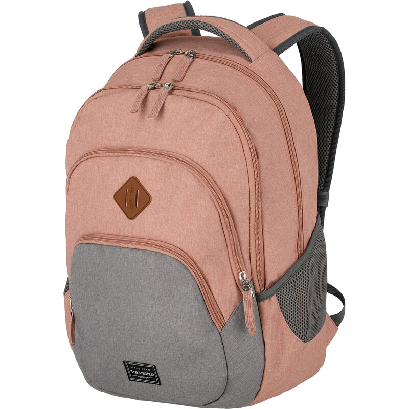 Travelite Basics Backpack Melange Rose/grey