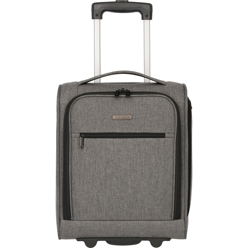 Textilní palubní kufr Travelite Cabin 2w Underseater Grey Melange 46532930