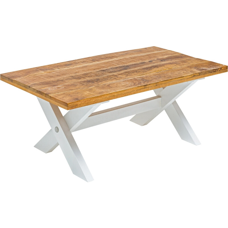 Moebel Living Masivní mangový konferenční stolek Provence 110 x 60 cm