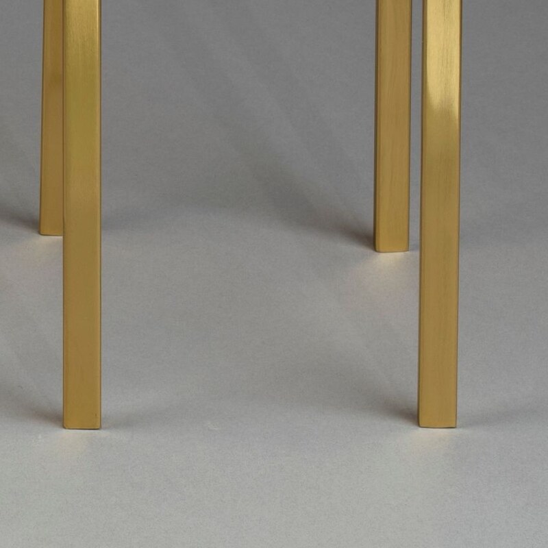 Set dvou mosazných odkládacích stolků DUTCHBONE BANDHU 26 x 46 / 31 x 51 cm