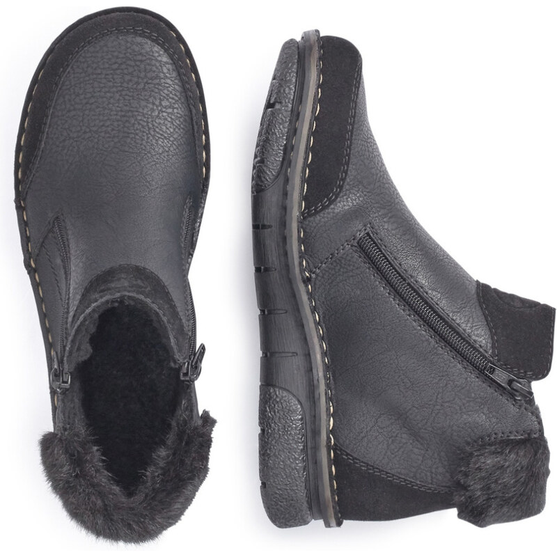 Dámská kotníková obuv RIEKER 73352-00 černá
