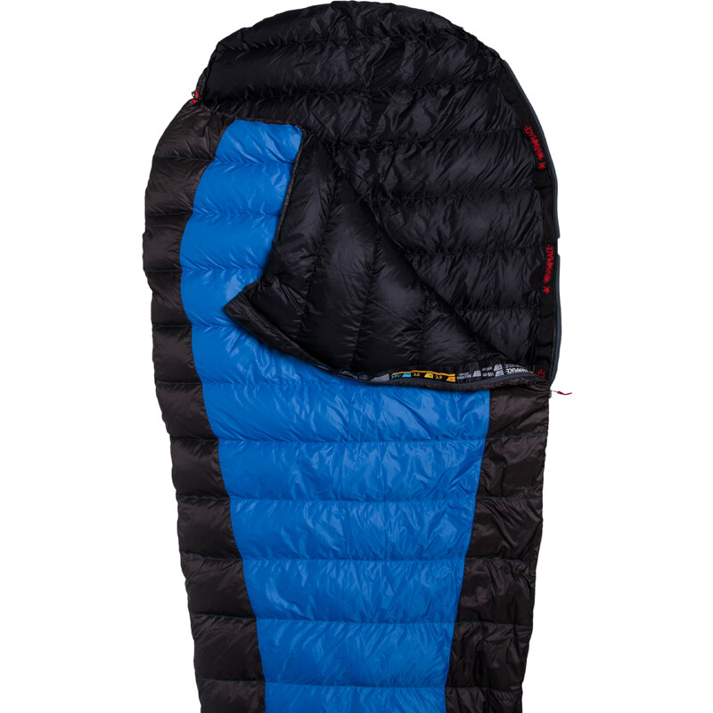 Spací pytel Warmpeace VIKING 300 180cm L blue/grey/black