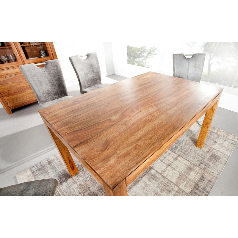 Moebel Living Masivní sheeshamový jídelní stůl Aspen 120x70 cm