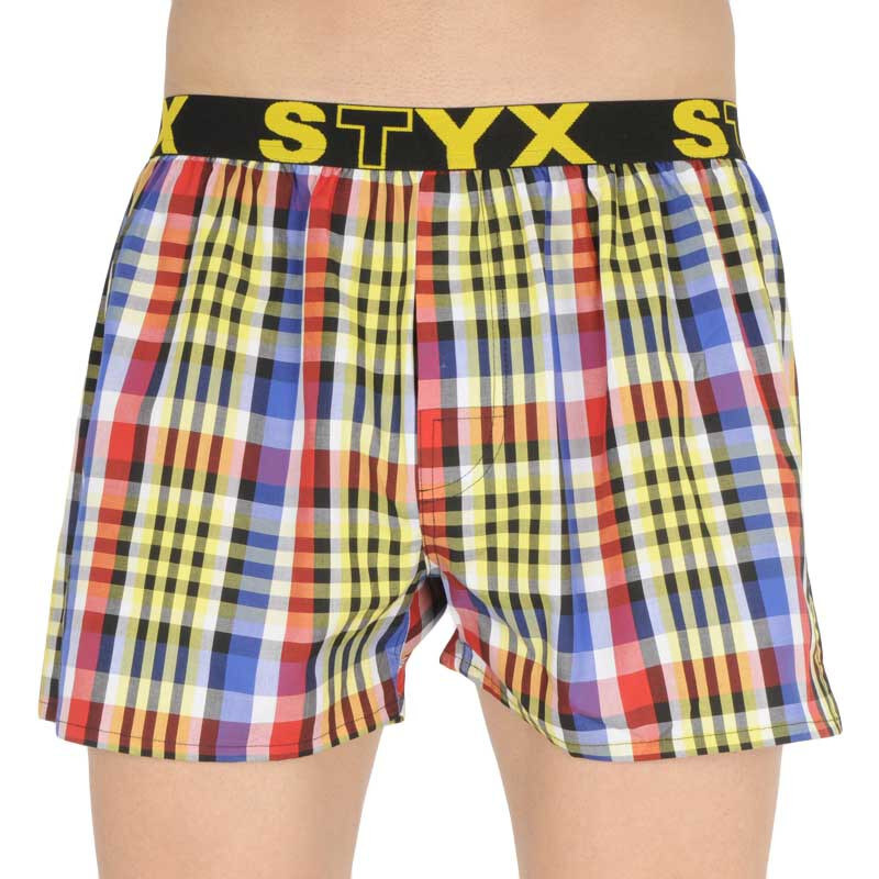 Pánské trenky Styx sportovní guma vícebarevné (B833)