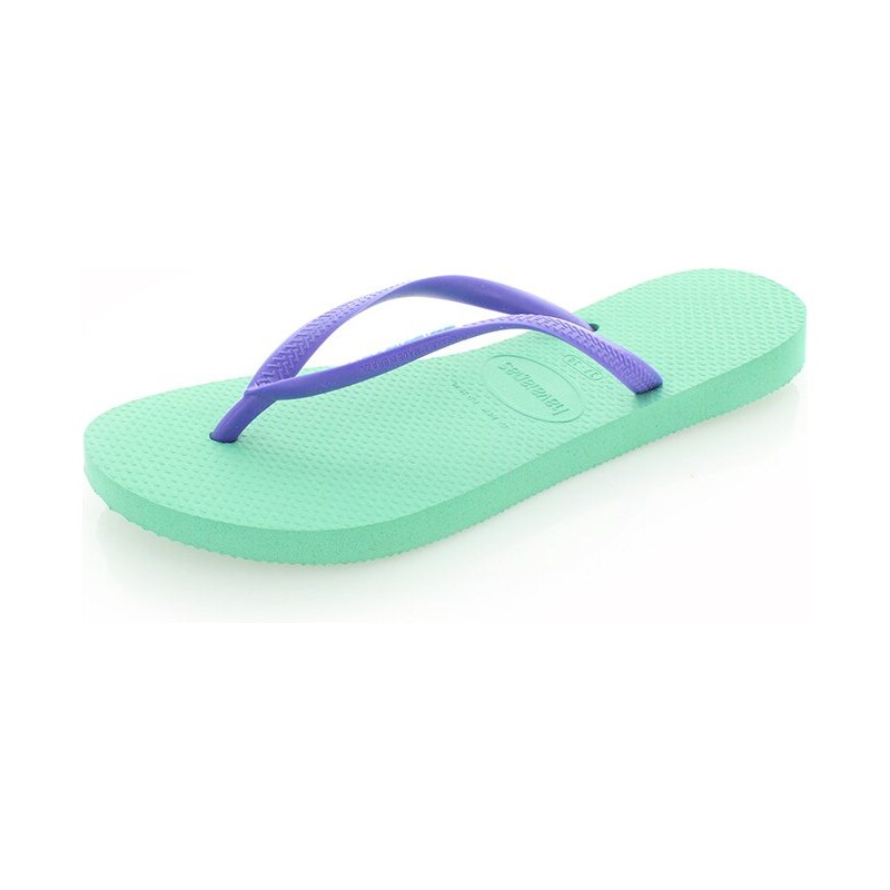 Mátovo-fialové pantofle Havaianas Slim Logo