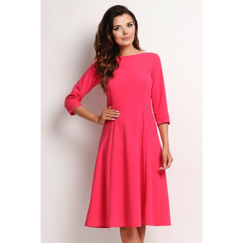 Awama Ružové šaty A112