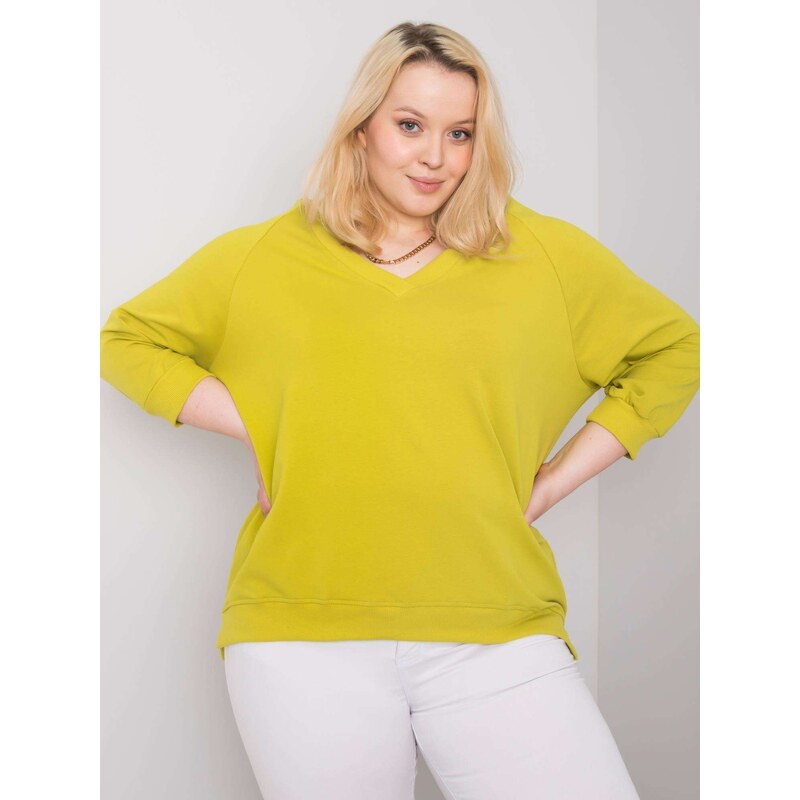 BASIC Feel Good Sweatshirt-RV-BL-6295.03X-lime green