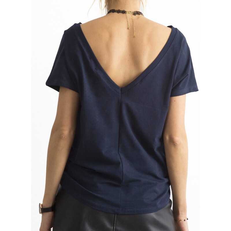 BASIC Feel Good T-shirt-RV-TS-4662.37P-navy blue