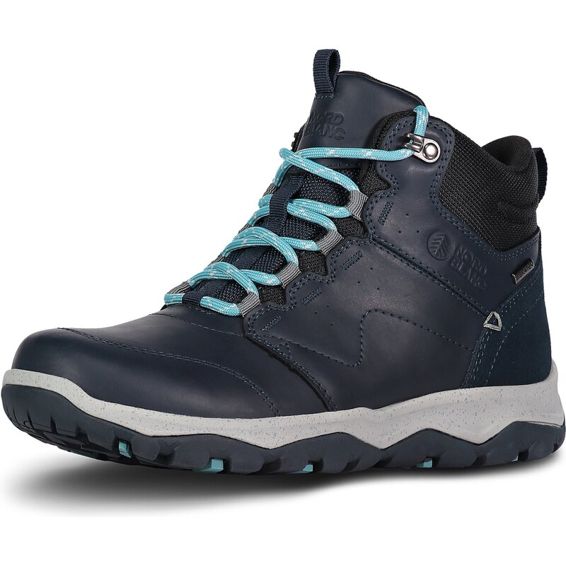 Nordblanc Modré dámské kožené outdoorové boty PRIMADONA