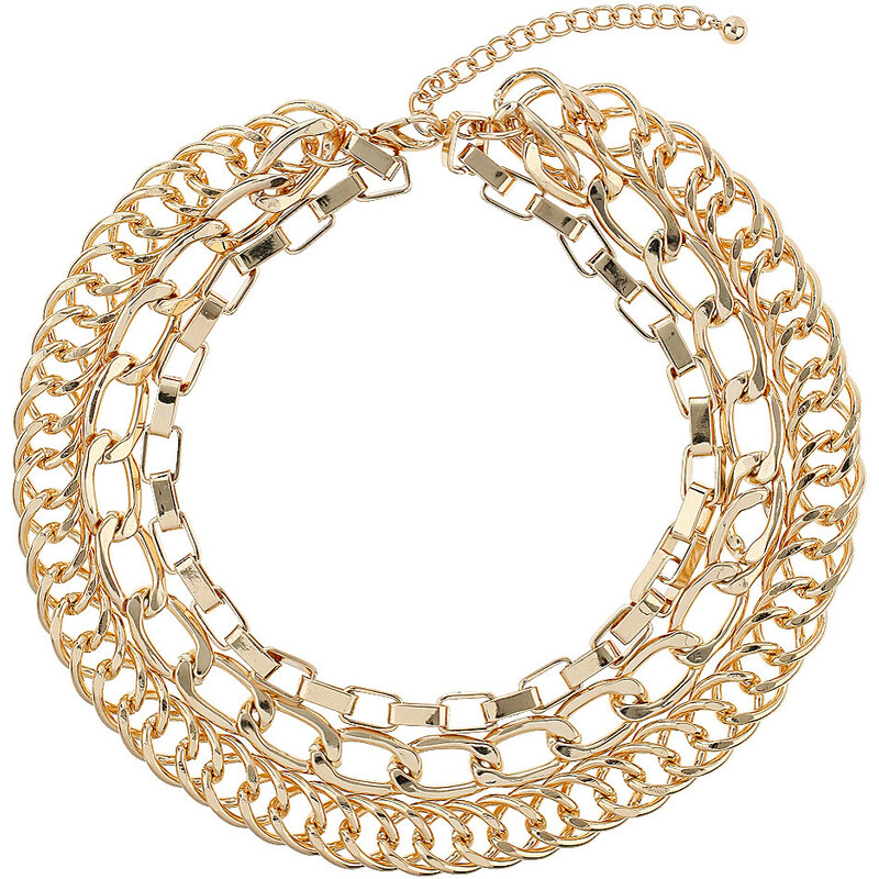 Topshop Mix Chain Multi-Row Necklace