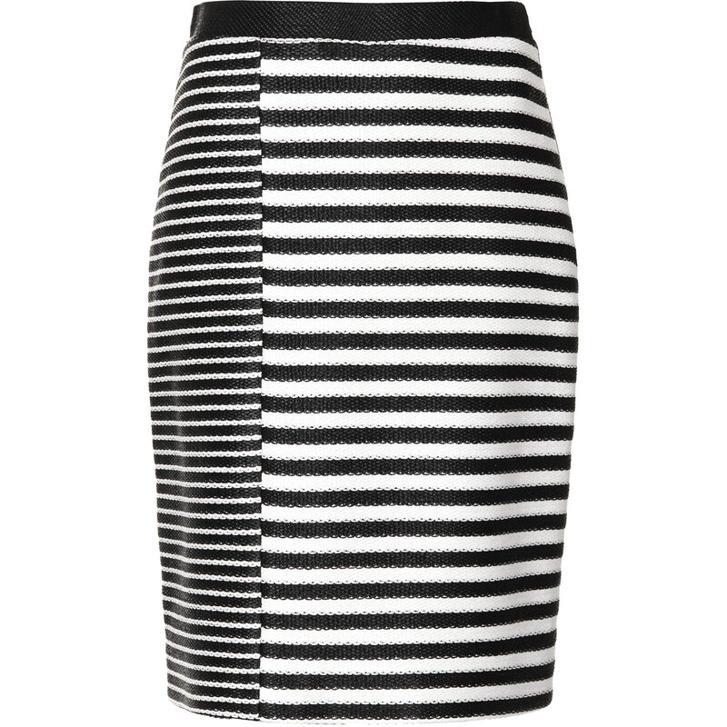 Topshop **Raffia Stripe Skirt by Unique