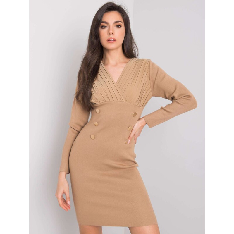 Jean Louis Francoise Dress-EM-SK-J50027.63P-dark beige