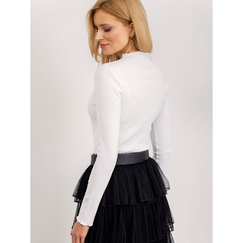 RUE PARIS Blouse-RV-BZ-5209.04X-white
