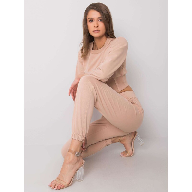 RUE PARIS Set-356-KMPL-1203.84-beige