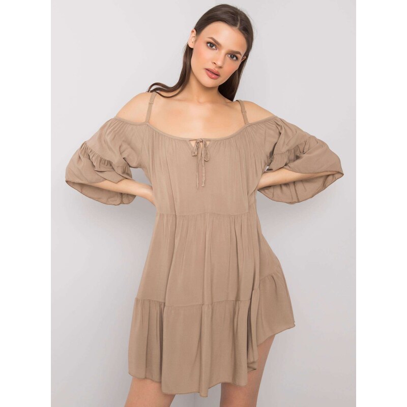 Och Bella Dress-TW-SK-BI-80840.20-dark beige