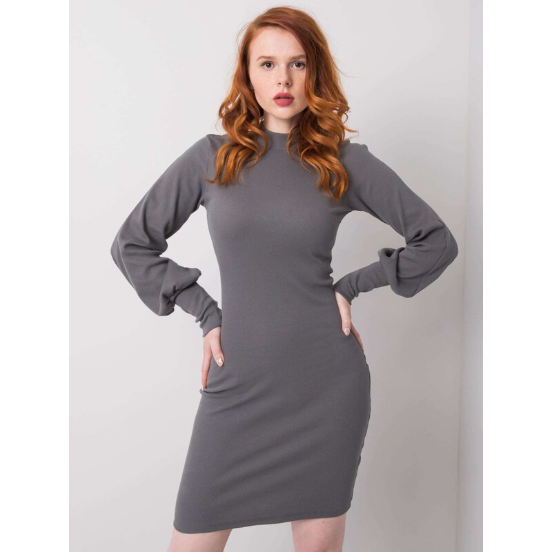 RUE PARIS Dress-RV-SK-5960.07-dark gray
